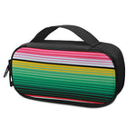 Colorful Mexican Serape Stripe Print Insulin Cooler Travel Case
