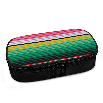 Colorful Mexican Serape Stripe Print Insulin Cooler Travel Case