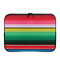 Colorful Mexican Serape Stripe Print Laptop Sleeve