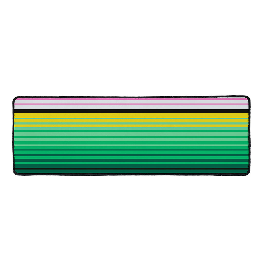 Colorful Mexican Serape Stripe Print Long Kitchen Mat