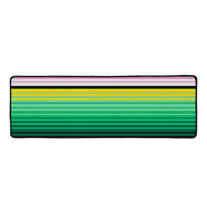 Colorful Mexican Serape Stripe Print Long Kitchen Mat