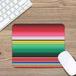 Colorful Mexican Serape Stripe Print Mouse Pad