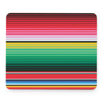 Colorful Mexican Serape Stripe Print Mouse Pad