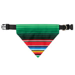 Colorful Mexican Serape Stripe Print Over The Collar Dog Bandana