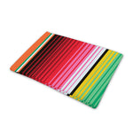 Colorful Mexican Serape Stripe Print Pet Cooling Mat Cover