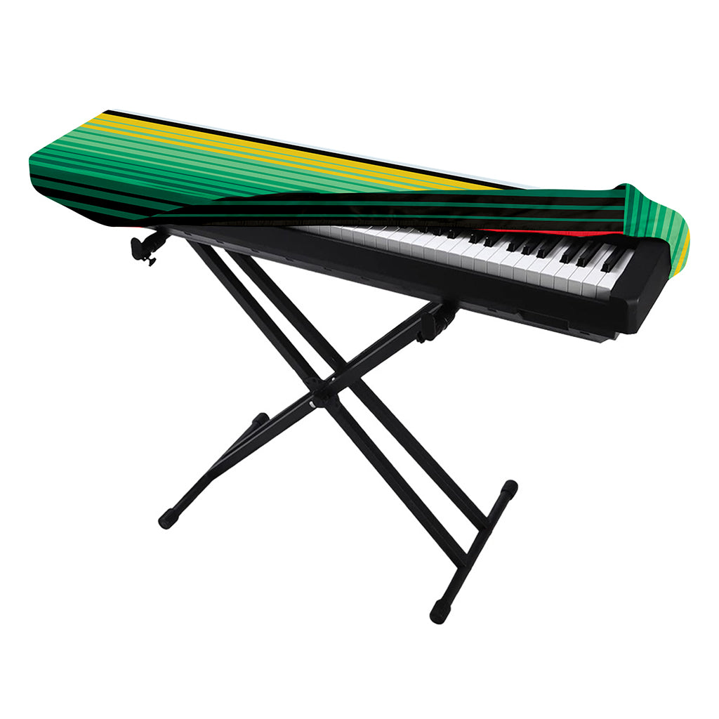 Colorful Mexican Serape Stripe Print Piano Keyboard Cover