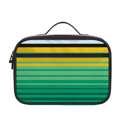 Colorful Mexican Serape Stripe Print Portable Lunch Bag