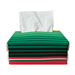 Colorful Mexican Serape Stripe Print Rectangle Tissue Box Cover