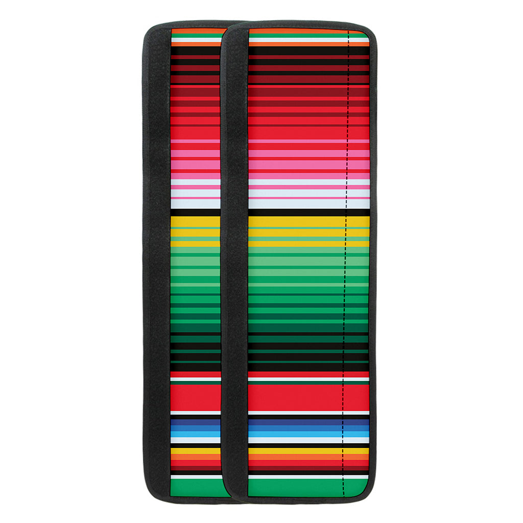Colorful Mexican Serape Stripe Print Refrigerator Handle Covers