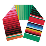 Colorful Mexican Serape Stripe Print Scarf