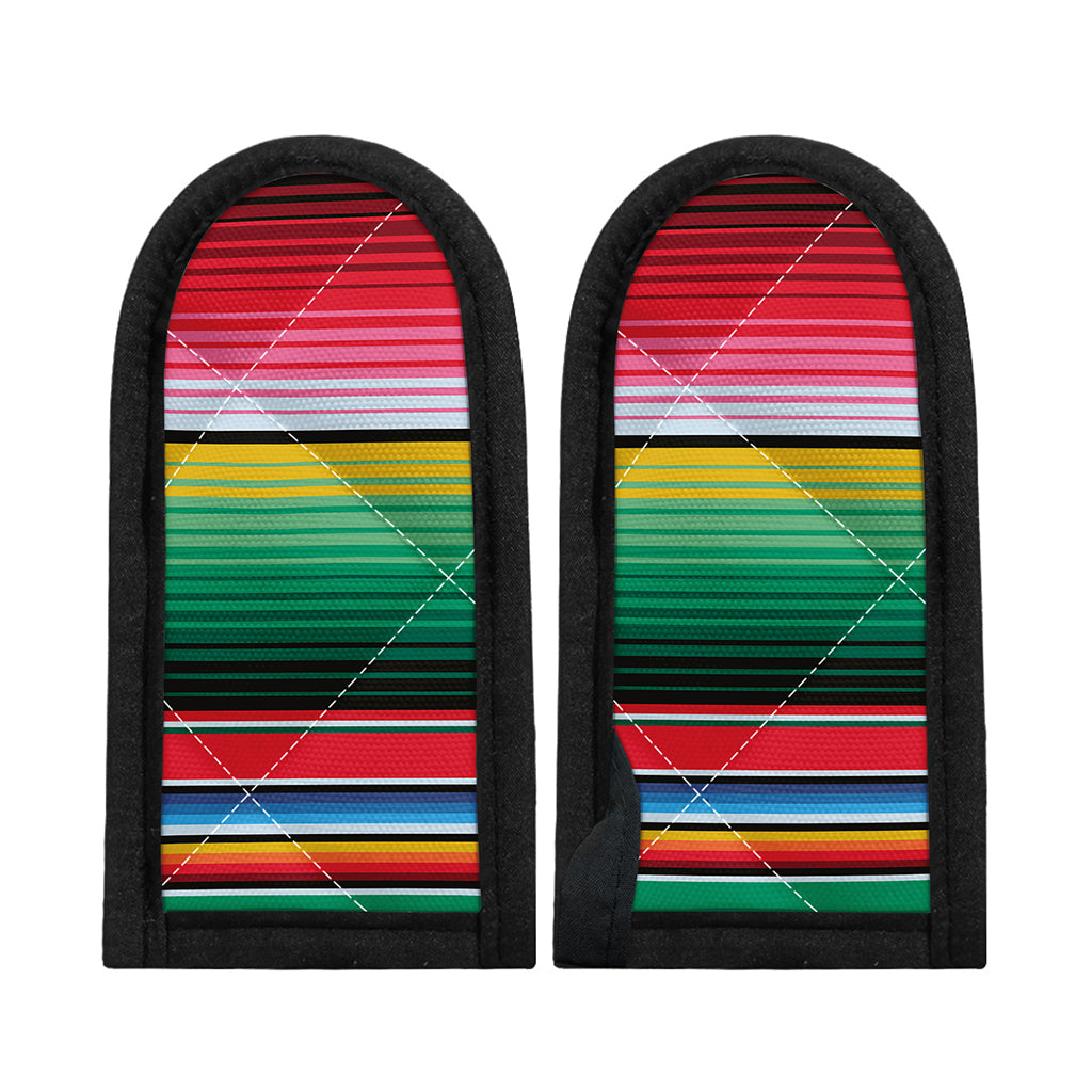 Colorful Mexican Serape Stripe Print Skillet Handle Cover