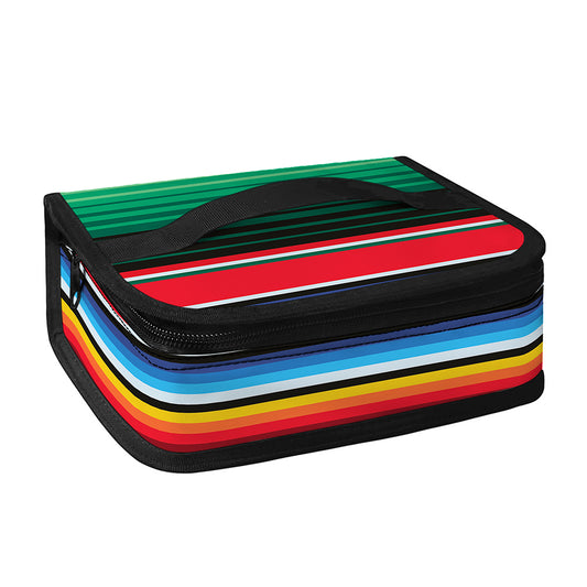 Colorful Mexican Serape Stripe Print Small Lunch Bag
