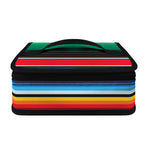 Colorful Mexican Serape Stripe Print Small Lunch Bag