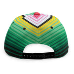 Colorful Mexican Serape Stripe Print Snapback Cap