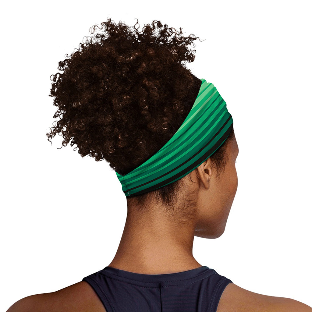 Colorful Mexican Serape Stripe Print Sports Headband
