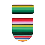 Colorful Mexican Serape Stripe Print Toilet Lid And Tank Cover Set