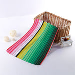Colorful Mexican Serape Stripe Print Towel