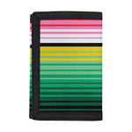 Colorful Mexican Serape Stripe Print Trifold Wallet