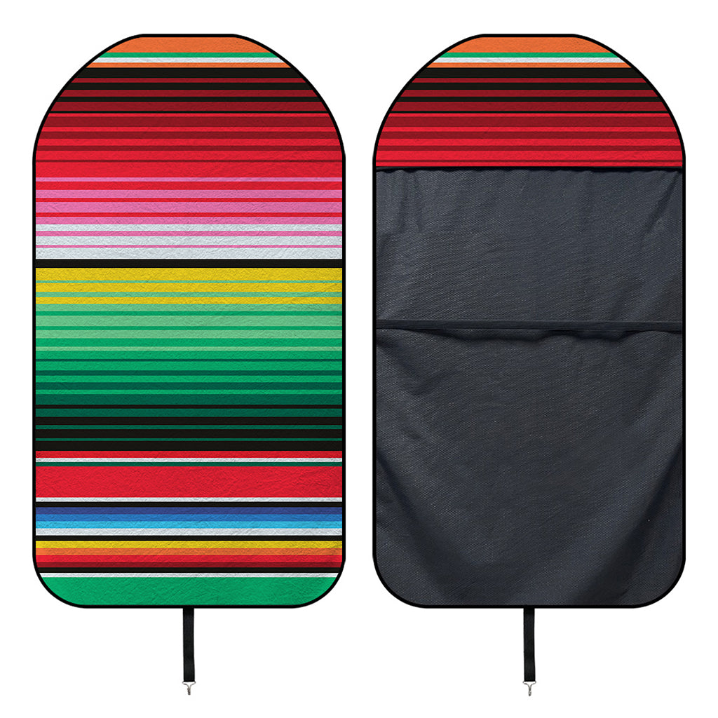 Colorful Mexican Serape Stripe Print Waterproof Car Seat Cover