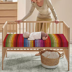 Colorful Mexican Woven Pattern Print Baby Crib Sheet