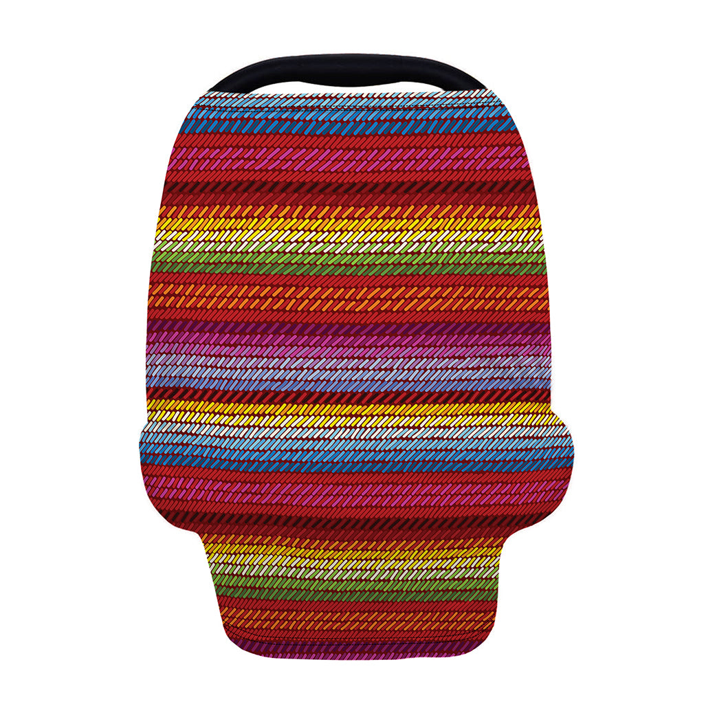 Colorful Mexican Woven Pattern Print Baby Seat Cover