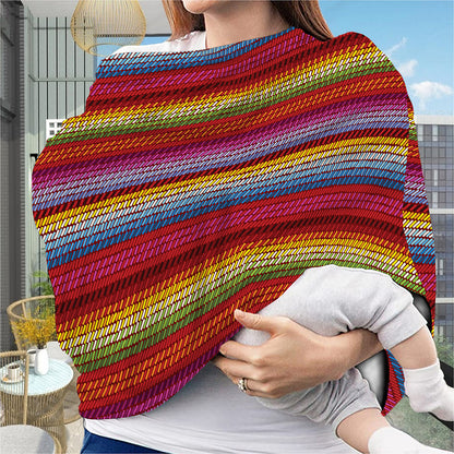 Colorful Mexican Woven Pattern Print Baby Seat Cover