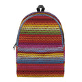Colorful Mexican Woven Pattern Print School Backpack