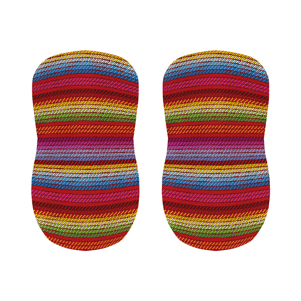 Colorful Mexican Woven Pattern Print Bar Stool Covers