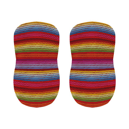 Colorful Mexican Woven Pattern Print Bar Stool Covers