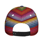 Colorful Mexican Woven Pattern Print Baseball Cap