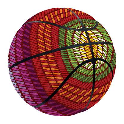 Colorful Mexican Woven Pattern Print Basketball