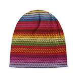 Colorful Mexican Woven Pattern Print Beanie