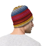 Colorful Mexican Woven Pattern Print Beanie