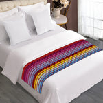 Colorful Mexican Woven Pattern Print Bed Runner