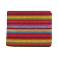 Colorful Mexican Woven Pattern Print Bifold Wallet