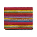 Colorful Mexican Woven Pattern Print Bifold Wallet