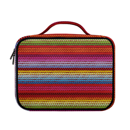 Colorful Mexican Woven Pattern Print Briefcase Bible Bag
