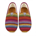 Colorful Mexican Woven Pattern Print Casual Shoes