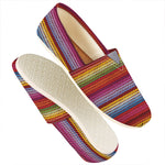 Colorful Mexican Woven Pattern Print Casual Shoes