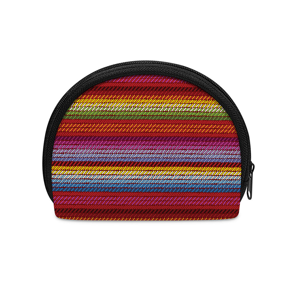 Colorful Mexican Woven Pattern Print Coin Purse