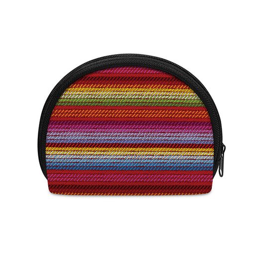 Colorful Mexican Woven Pattern Print Coin Purse