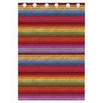 Colorful Mexican Woven Pattern Print Curtain