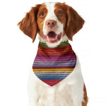 Colorful Mexican Woven Pattern Print Dog Bandana