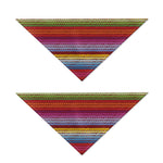 Colorful Mexican Woven Pattern Print Dog Bandana