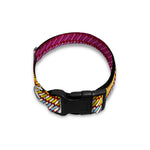 Colorful Mexican Woven Pattern Print Dog Collar
