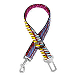 Colorful Mexican Woven Pattern Print Dog Seat Belt