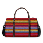 Colorful Mexican Woven Pattern Print Duffle Bag