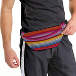 Colorful Mexican Woven Pattern Print Fanny Pack