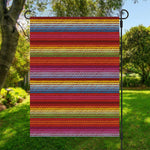 Colorful Mexican Woven Pattern Print Garden Flag