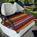Colorful Mexican Woven Pattern Print Golf Cart Seat Cover